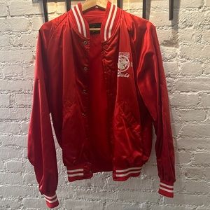 Vintage red varsity jacket